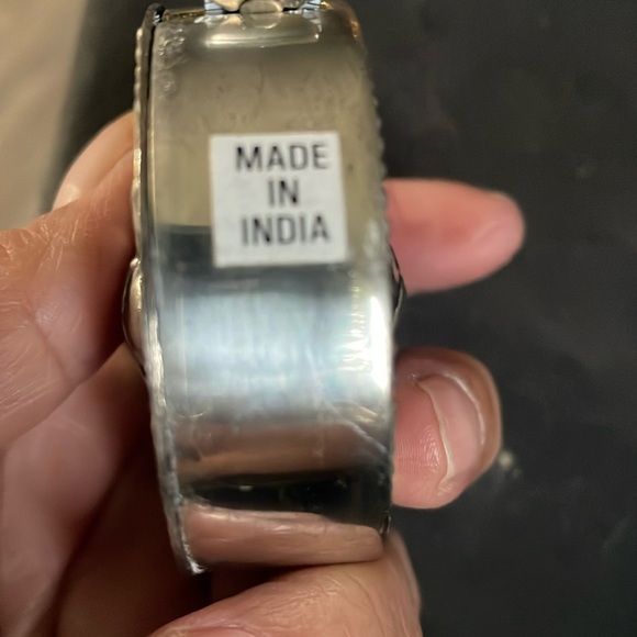 Vintage seamstress measure tape rose design silvertone - Picture 4 of 6